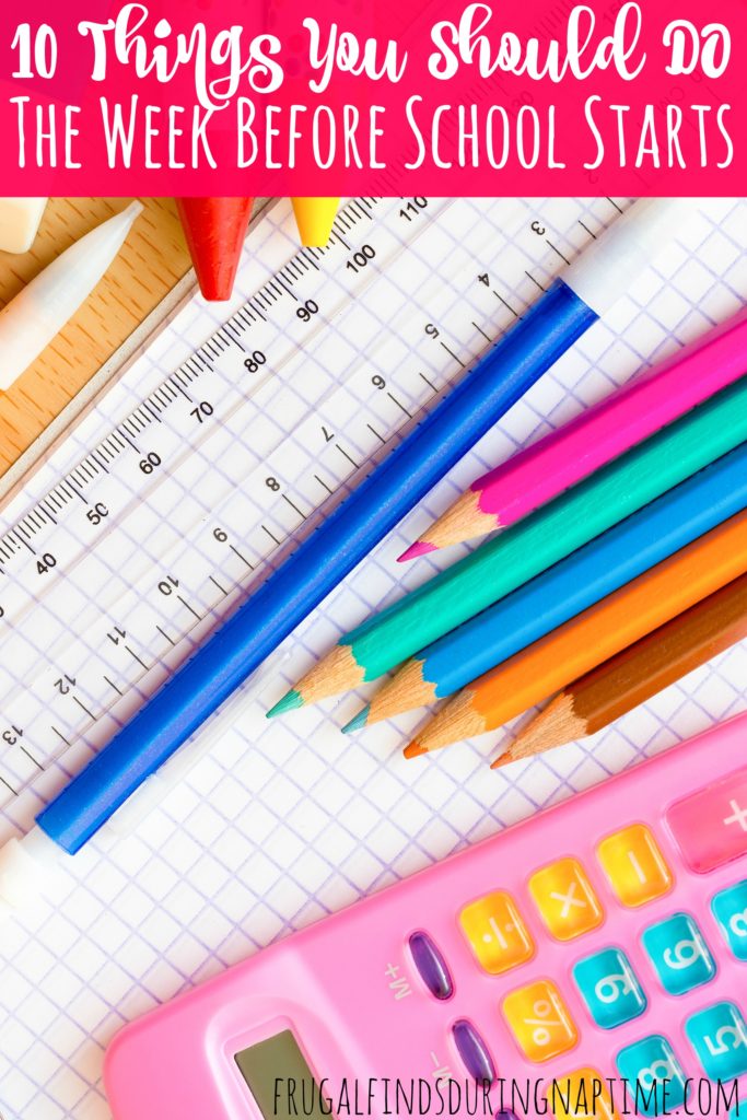 There are a few things you can and should do the week before school begins, so that you can be more prepared and successful when the new school year finally starts. Read these 10 tips to be prepared for Back to School. 